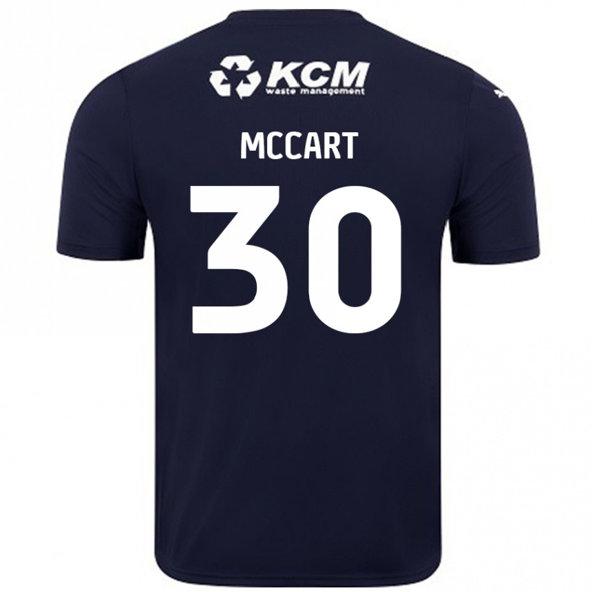 Men Football Jamie Mccart #30 Navy Blue Away Jersey 2024/25 T-Shirt Uk