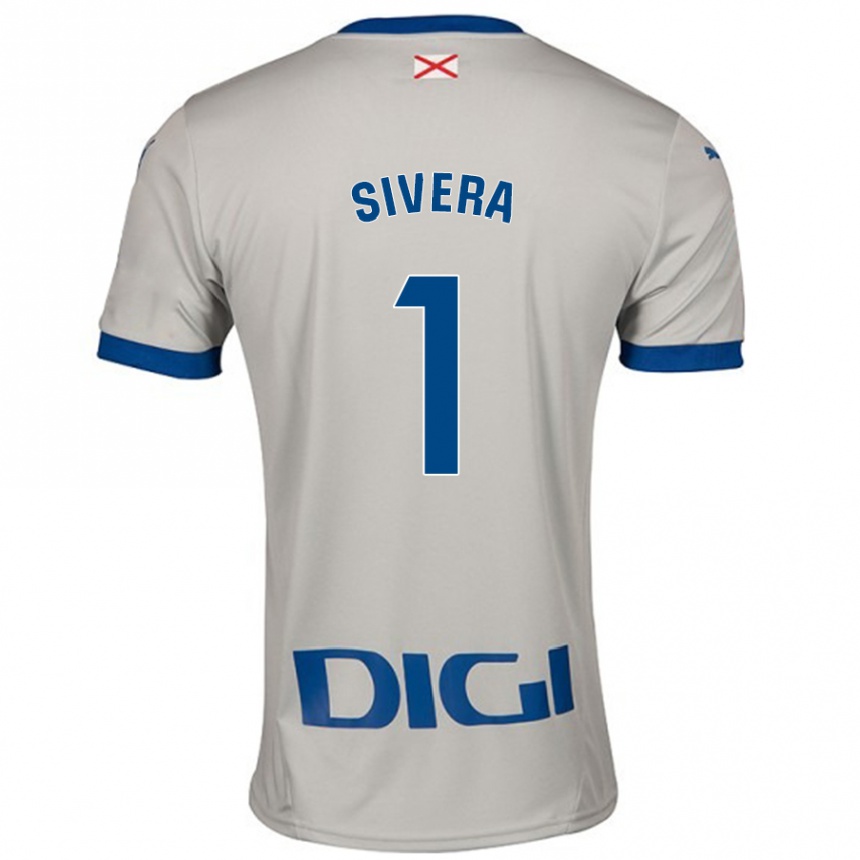 Men Football Antonio Sivera #1 Light Gray Away Jersey 2024/25 T-Shirt Uk