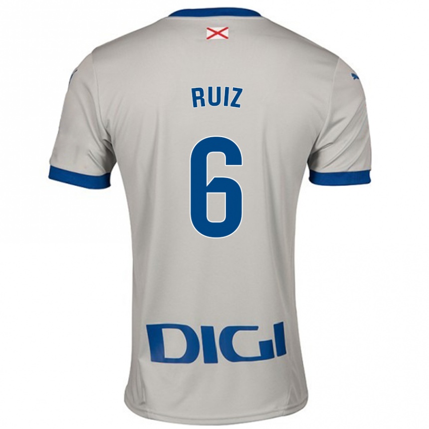 Men Football Markel Ruiz #6 Light Gray Away Jersey 2024/25 T-Shirt Uk