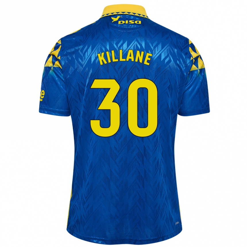 Men Football Álvaro Killane #30 Blue Yellow Away Jersey 2024/25 T-Shirt Uk