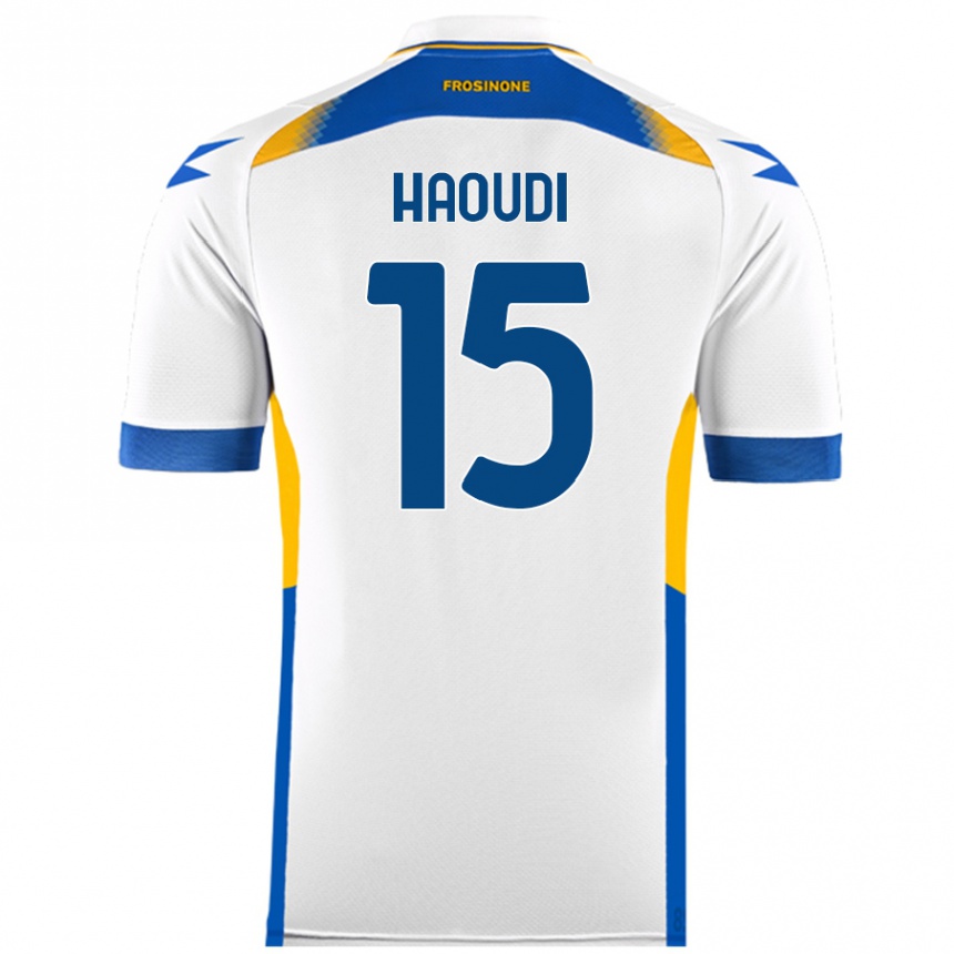 Men Football Hamza Haoudi #15 White Away Jersey 2024/25 T-Shirt Uk