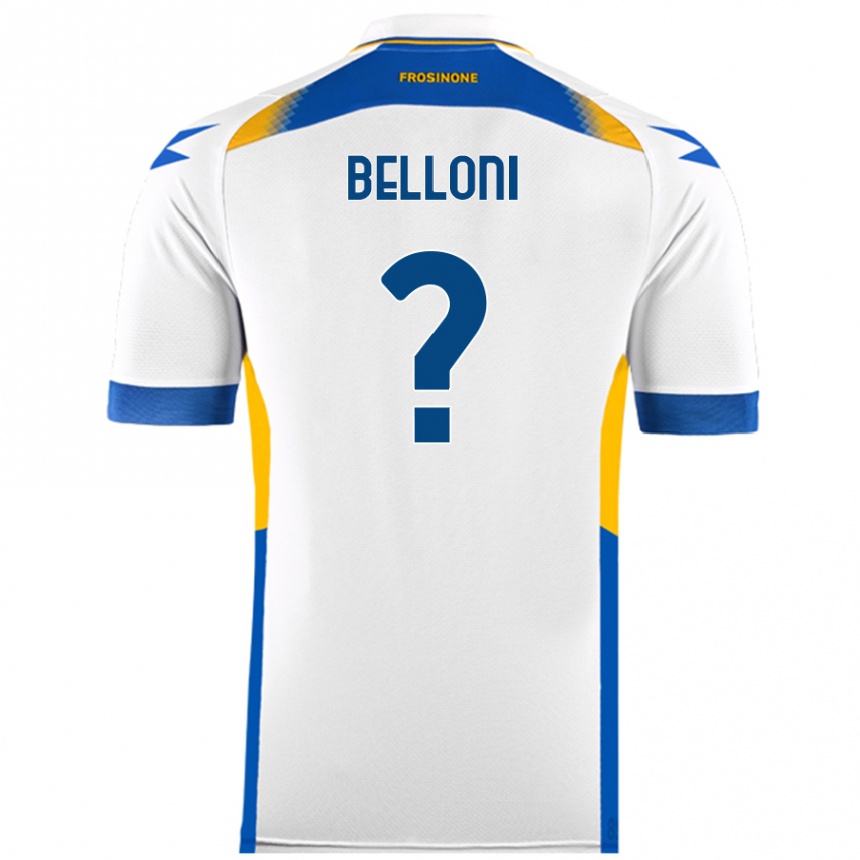 Men Football Nicholas Belloni #0 White Away Jersey 2024/25 T-Shirt Uk