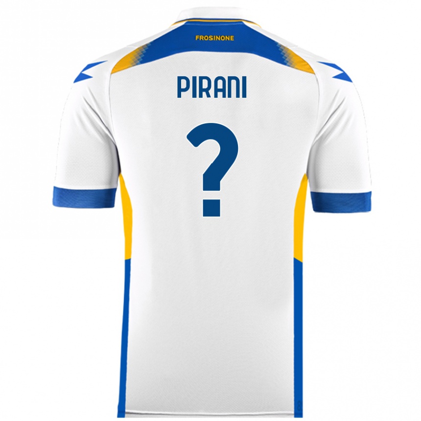 Men Football Simone Pirani #0 White Away Jersey 2024/25 T-Shirt Uk