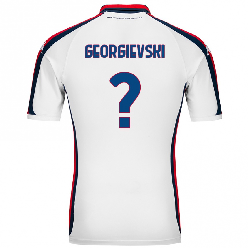 Men Football Toma Georgievski #0 White Away Jersey 2024/25 T-Shirt Uk