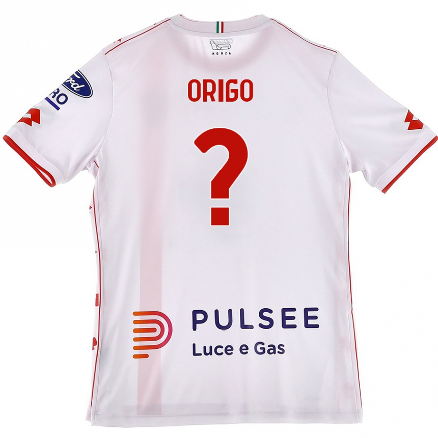 Men Football Tobias Origo #0 White Red Away Jersey 2024/25 T-Shirt Uk