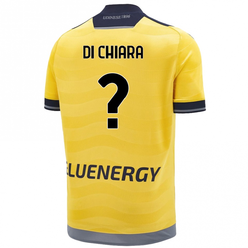 Men Football Andrea Di Chiara #0 Golden Away Jersey 2024/25 T-Shirt Uk