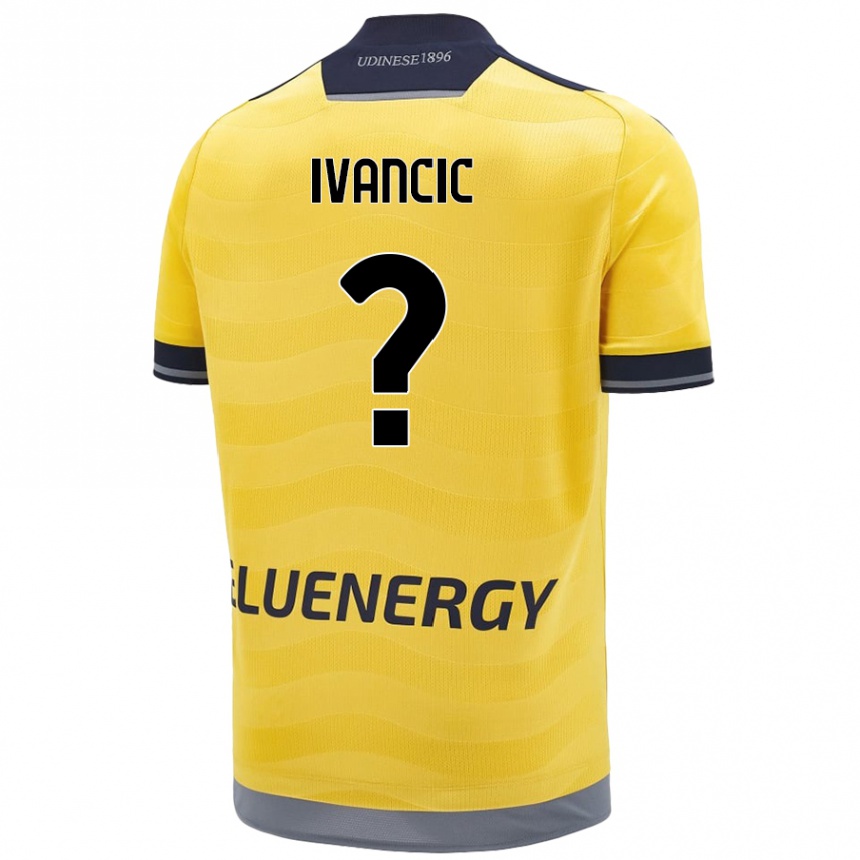 Men Football Val Ivancic #0 Golden Away Jersey 2024/25 T-Shirt Uk