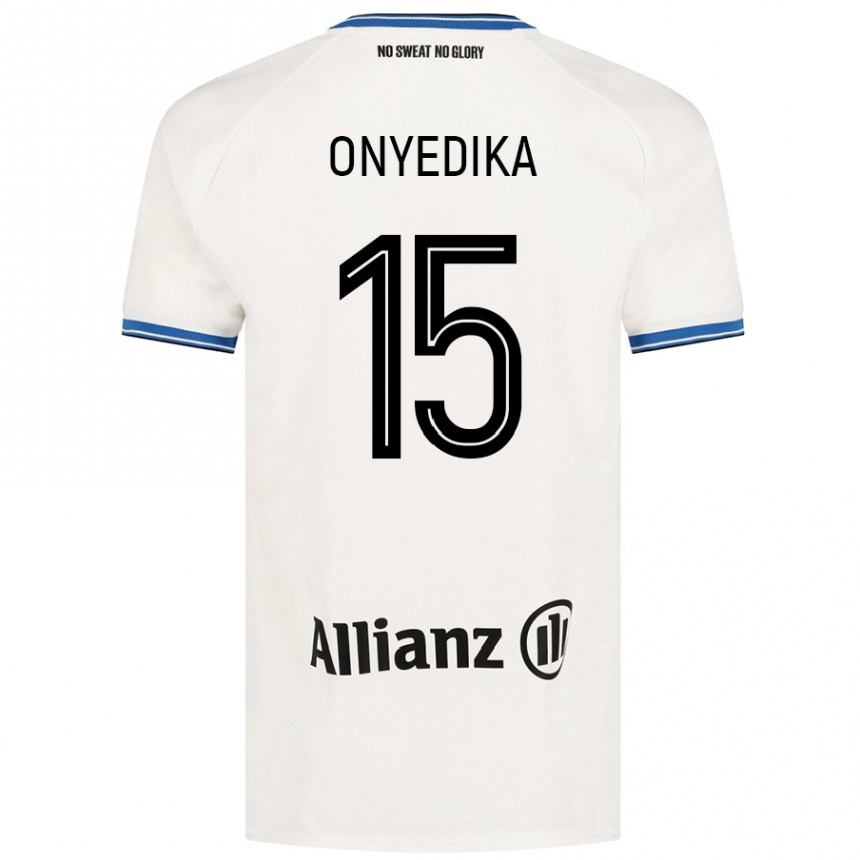 Men Football Raphael Onyedika #15 White Away Jersey 2024/25 T-Shirt Uk