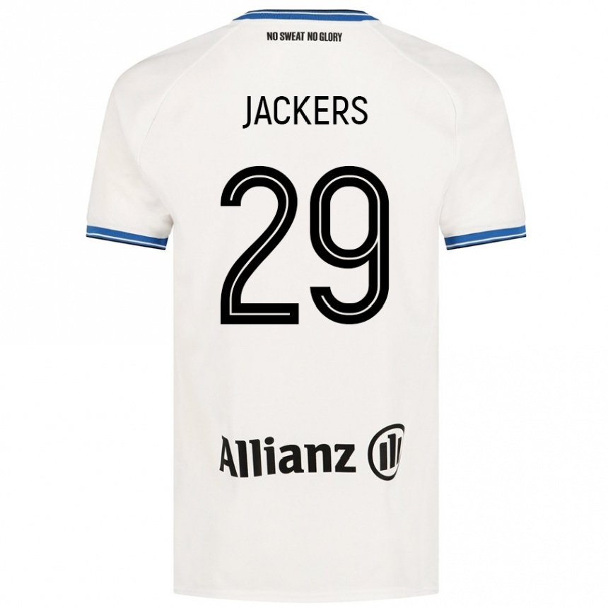 Men Football Nordin Jackers #29 White Away Jersey 2024/25 T-Shirt Uk