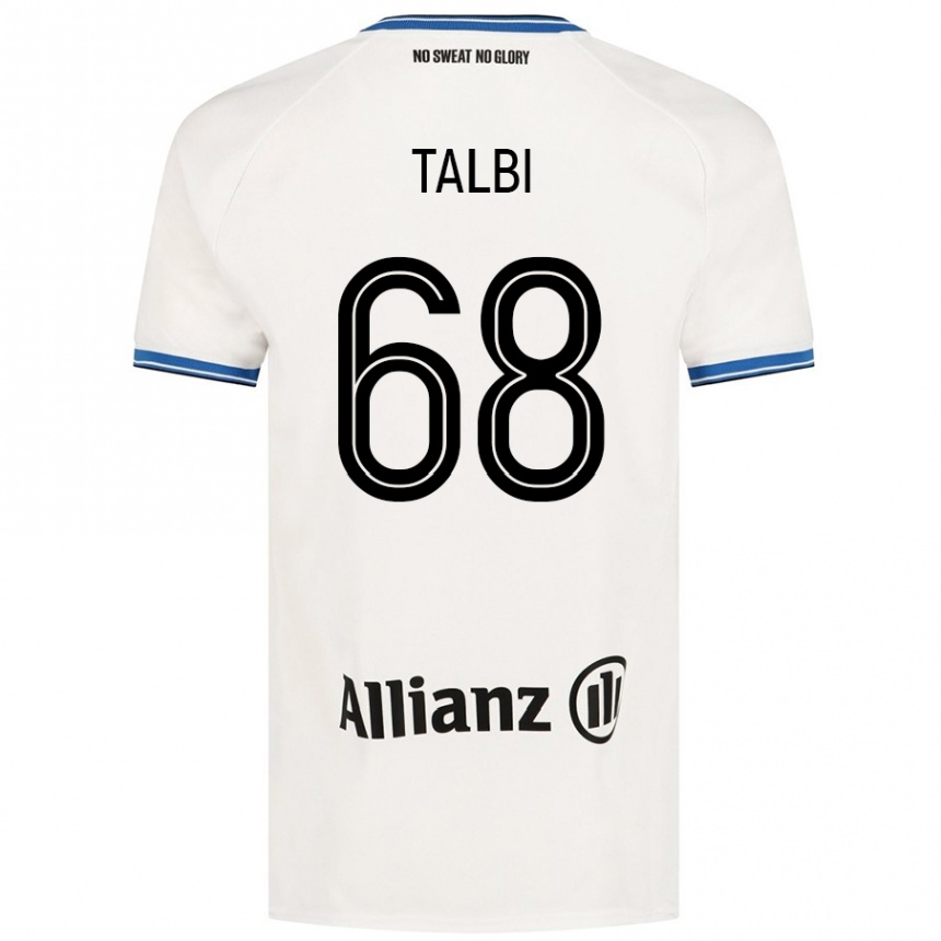 Men Football Chemsdine Talbi #68 White Away Jersey 2024/25 T-Shirt Uk