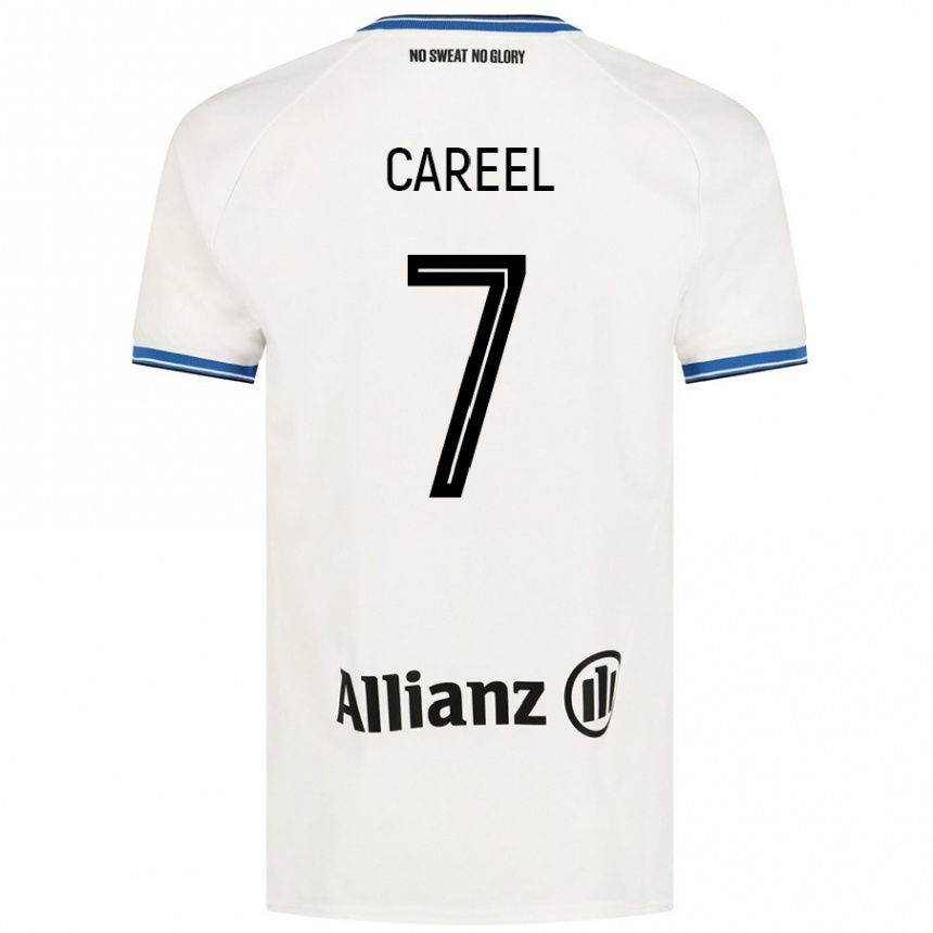 Men Football Oona Careel #7 White Away Jersey 2024/25 T-Shirt Uk