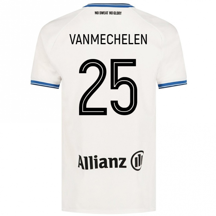 Men Football Davinia Vanmechelen #25 White Away Jersey 2024/25 T-Shirt Uk