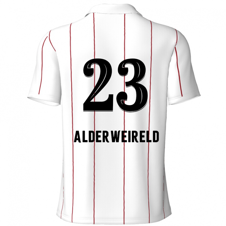 Men Football Toby Alderweireld #23 White Black Away Jersey 2024/25 T-Shirt Uk