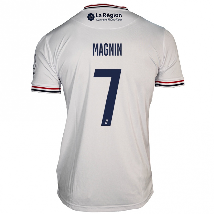 Men Football Yohann Magnin #7 White Away Jersey 2024/25 T-Shirt Uk