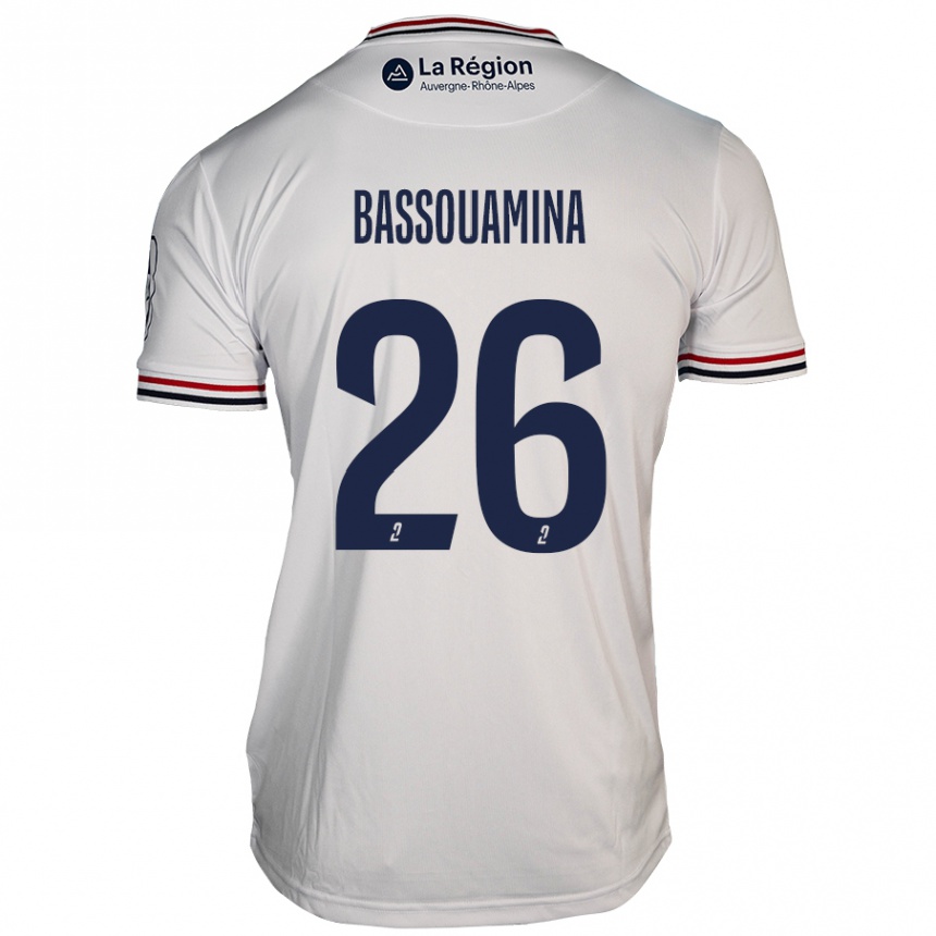 Men Football Mons Bassouamina #26 White Away Jersey 2024/25 T-Shirt Uk