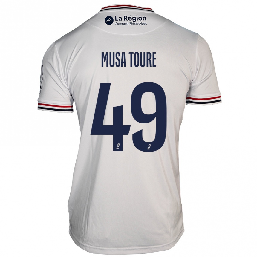 Men Football Musa Toure #49 White Away Jersey 2024/25 T-Shirt Uk