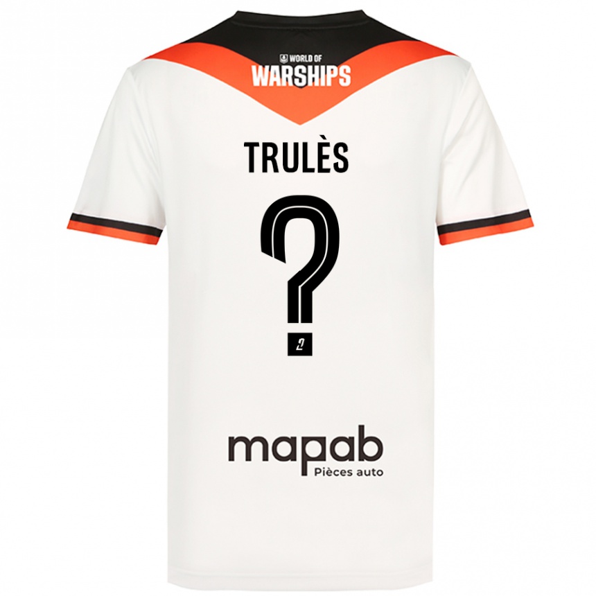 Men Football Rayann Trulès #0 White Away Jersey 2024/25 T-Shirt Uk