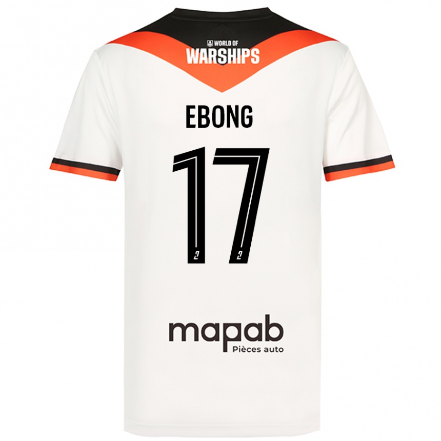 Men Football Arthur Ebong #17 White Away Jersey 2024/25 T-Shirt Uk