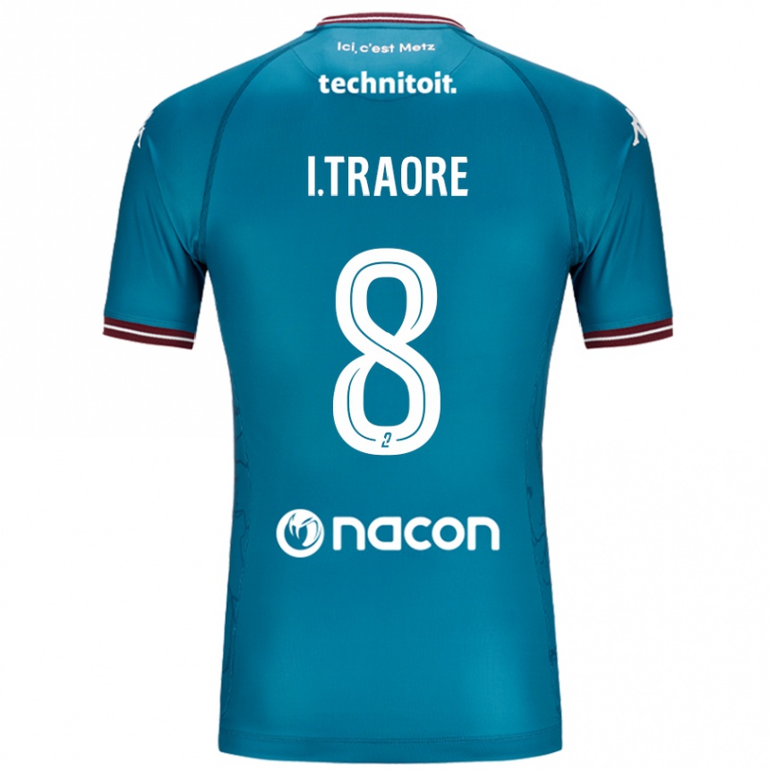 Men Football Ismaël Traoré #8 Bleu Petrole Away Jersey 2024/25 T-Shirt Uk