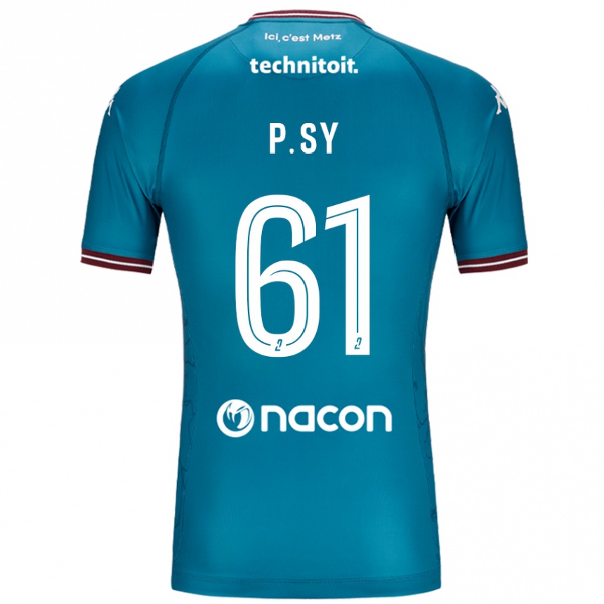 Men Football Pape Sy #61 Bleu Petrole Away Jersey 2024/25 T-Shirt Uk