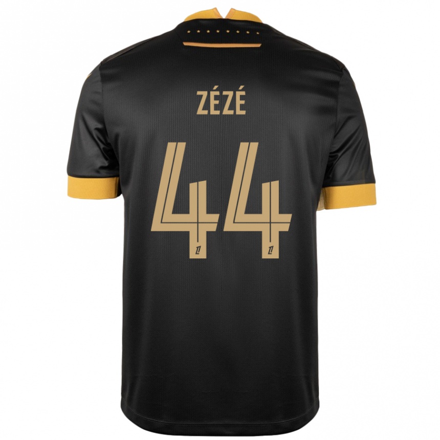 Men Football Nathan Zézé #44 Black Brown Away Jersey 2024/25 T-Shirt Uk