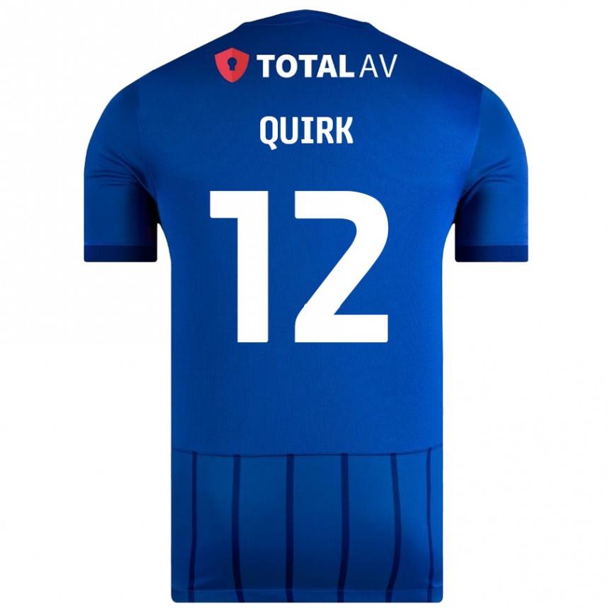 Women Football Sophie Quirk #12 Blue Home Jersey 2024/25 T-Shirt Uk