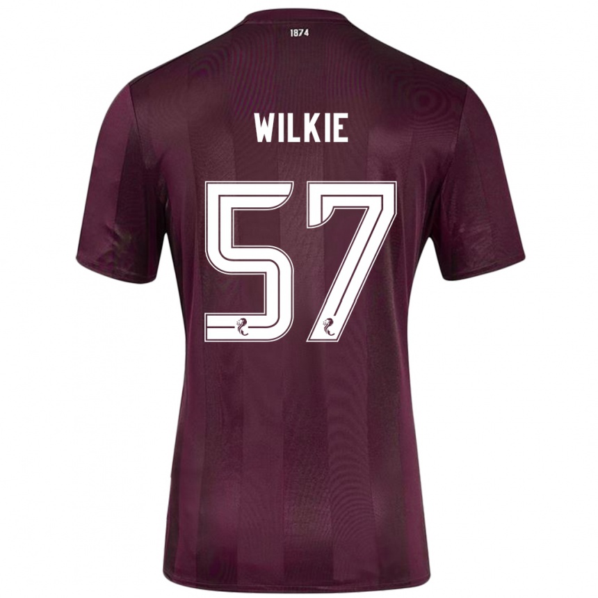 Women Football Coupar Wilkie #57 Burgundy Home Jersey 2024/25 T-Shirt Uk