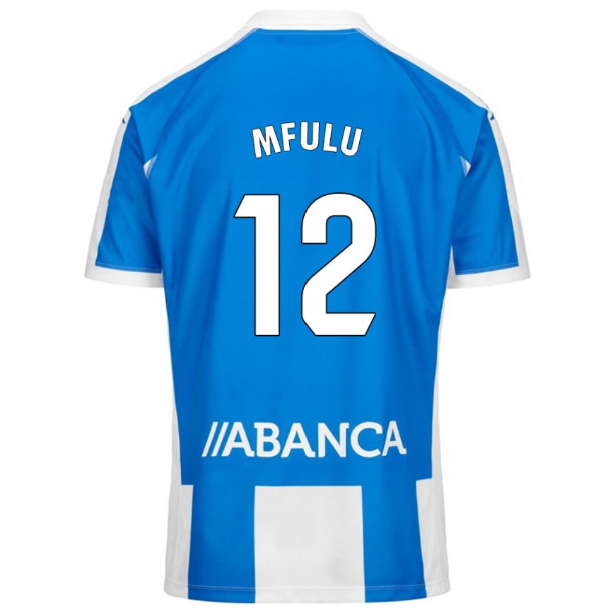 Women Football Nuke Mfulu #12 Blue White Home Jersey 2024/25 T-Shirt Uk