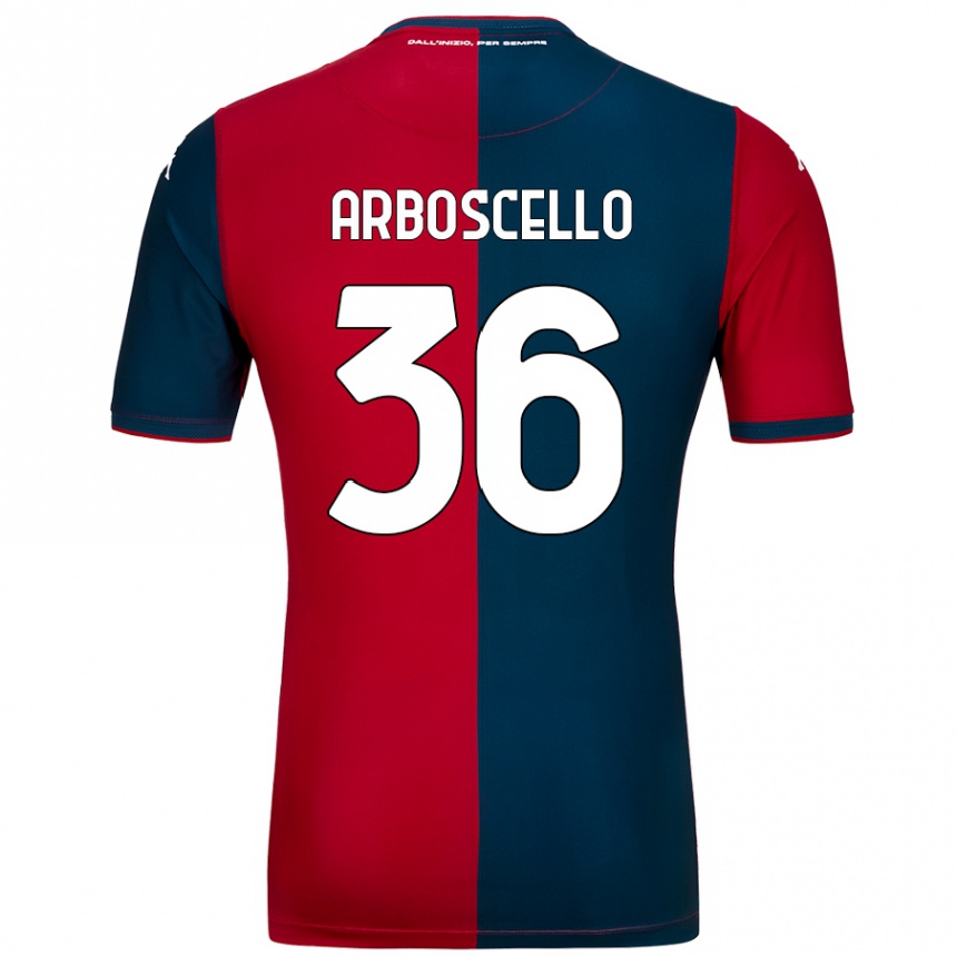 Women Football Riccardo Arboscello #36 Red Dark Blue Home Jersey 2024/25 T-Shirt Uk