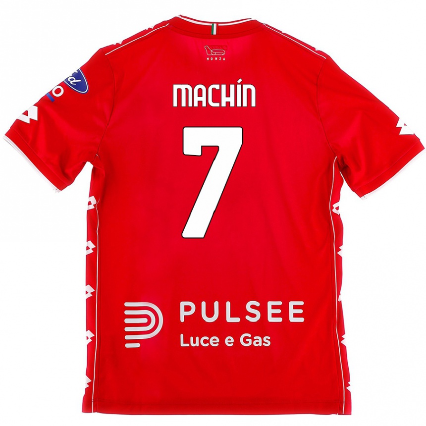 Women Football José Machín #7 Red White Home Jersey 2024/25 T-Shirt Uk