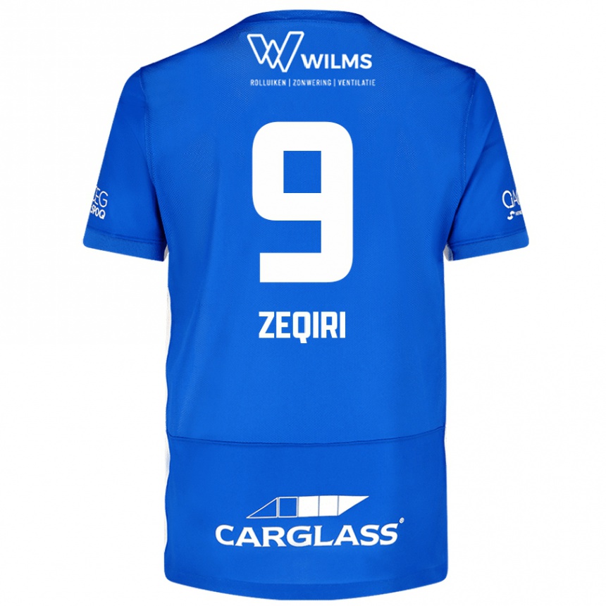 Women Football Andi Zeqiri #9 Blue Home Jersey 2024/25 T-Shirt Uk