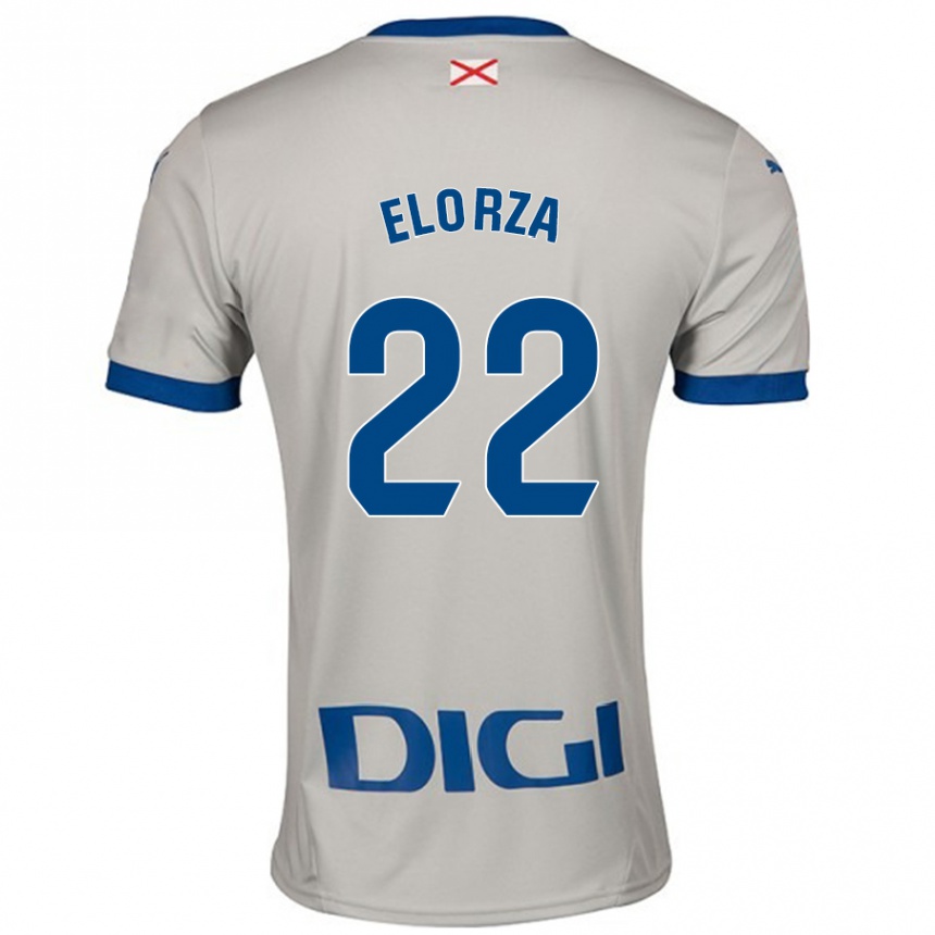 Women Football Sheila Elorza #22 Light Gray Away Jersey 2024/25 T-Shirt Uk