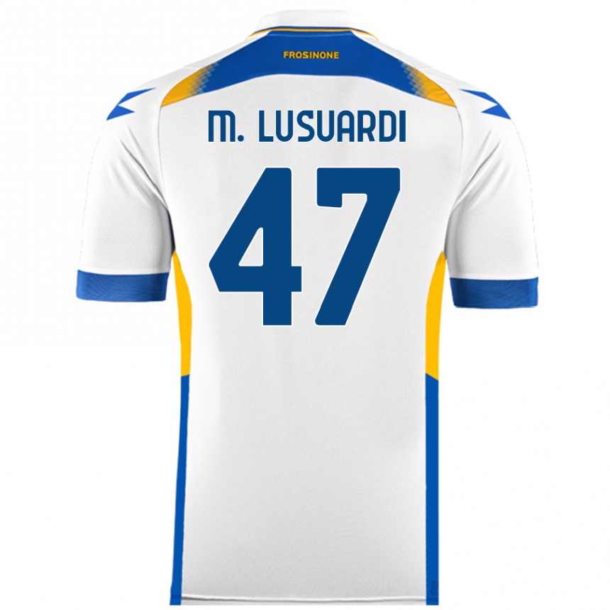 Women Football Mateus Lusuardi #47 White Away Jersey 2024/25 T-Shirt Uk