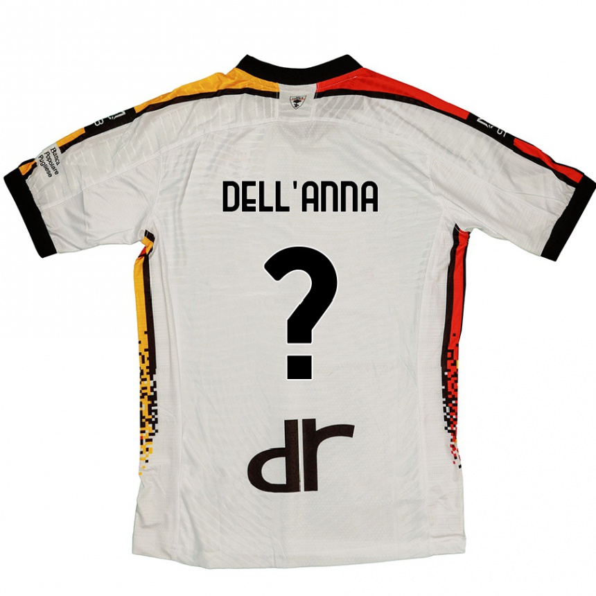 Women Football Simone Dell'anna #0 White Black Away Jersey 2024/25 T-Shirt Uk