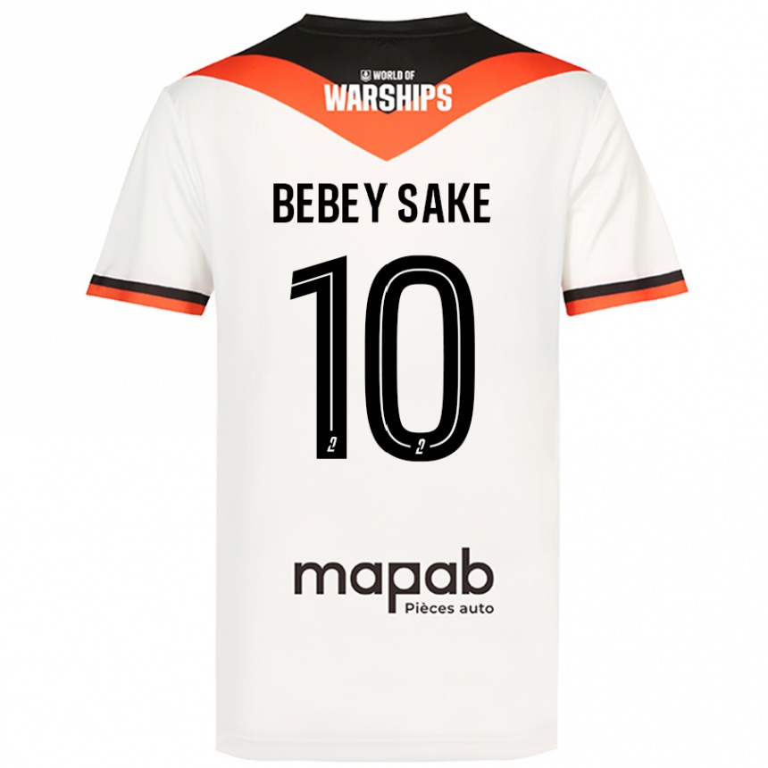 Women Football Mattéo Bebey Sake #10 White Away Jersey 2024/25 T-Shirt Uk